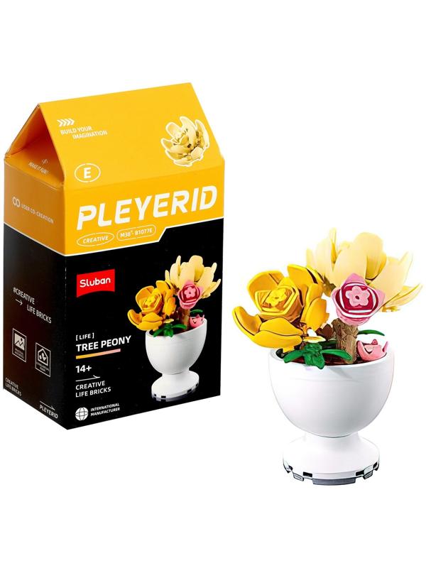 Конструктор «Цветы в горшочке», 6 видов, МИКС