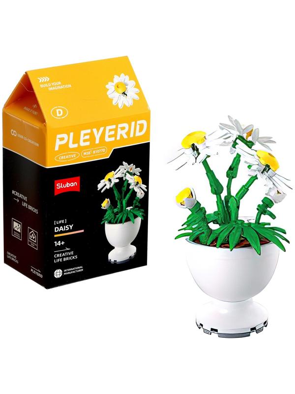 Конструктор «Цветы в горшочке», 6 видов, МИКС