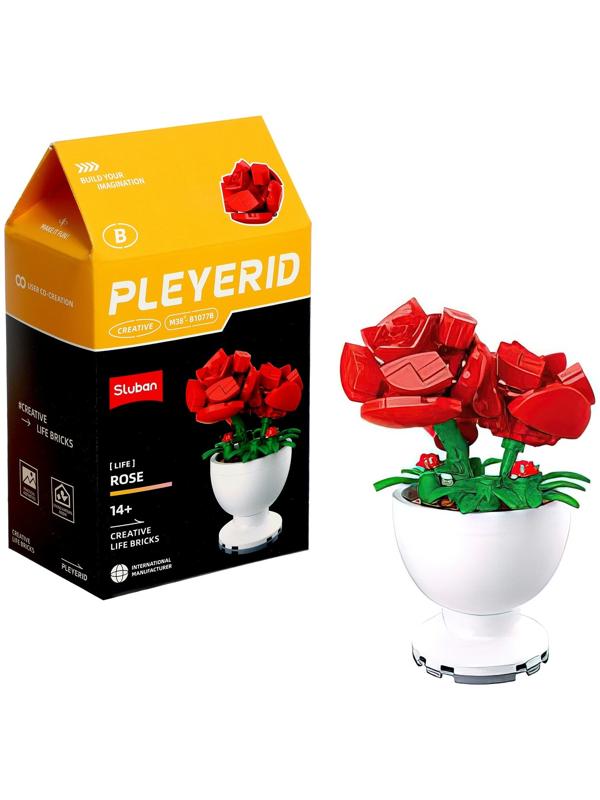 Конструктор «Цветы в горшочке», 6 видов, МИКС