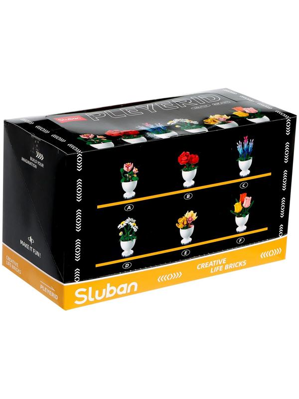 Конструктор «Цветы в горшочке», 6 видов, МИКС