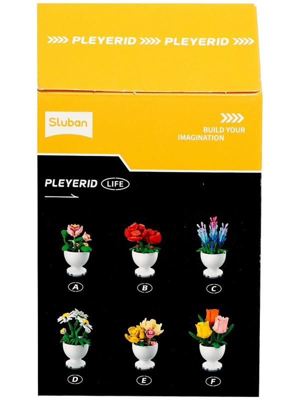 Конструктор «Цветы в горшочке», 6 видов, МИКС