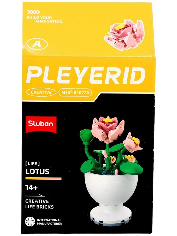 Конструктор «Цветы в горшочке», 6 видов, МИКС