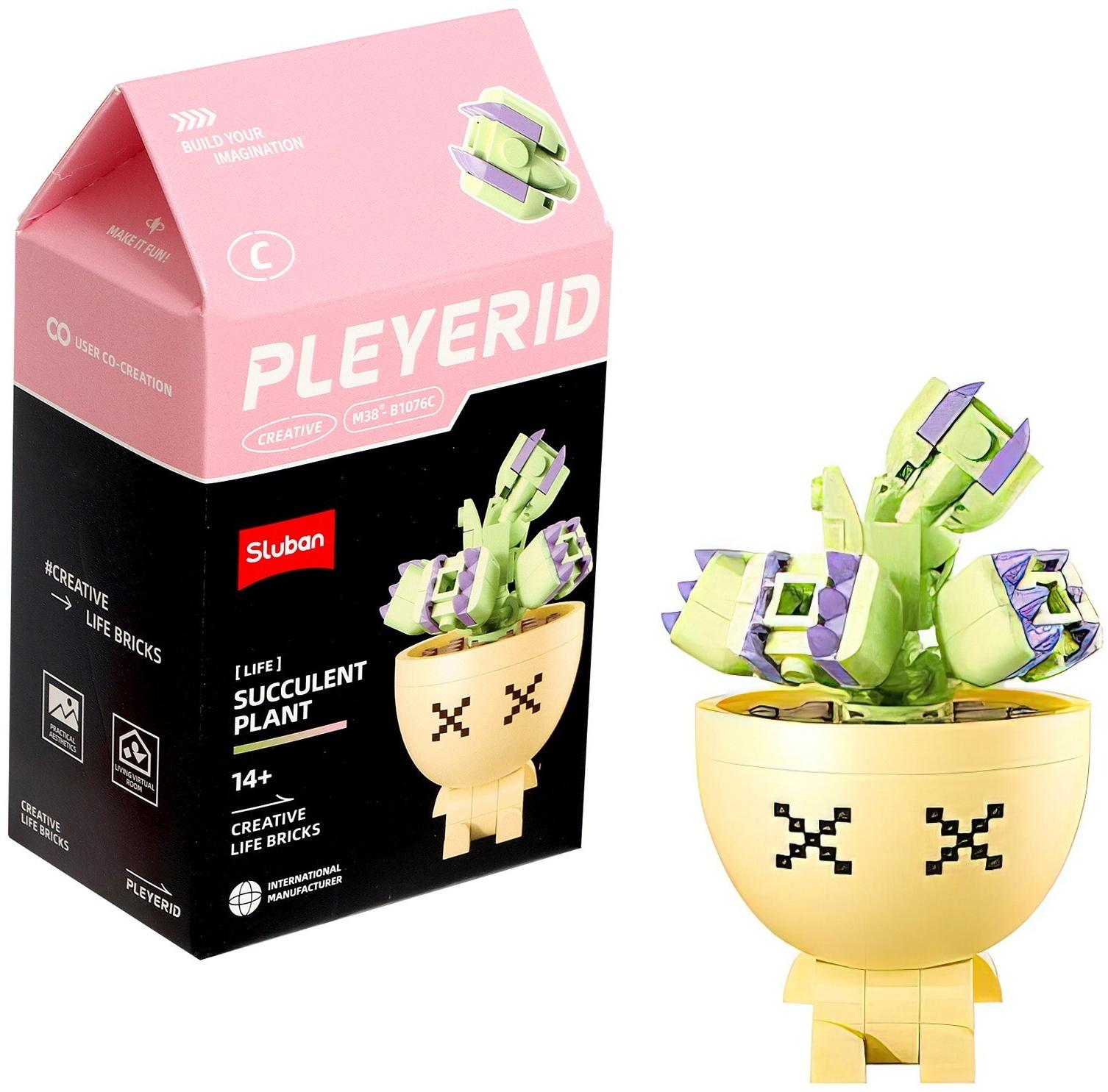 Конструктор «Цветы в горшочке», 6 видов, МИКС