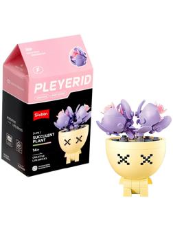 Конструктор «Цветы в горшочке», 6 видов, МИКС