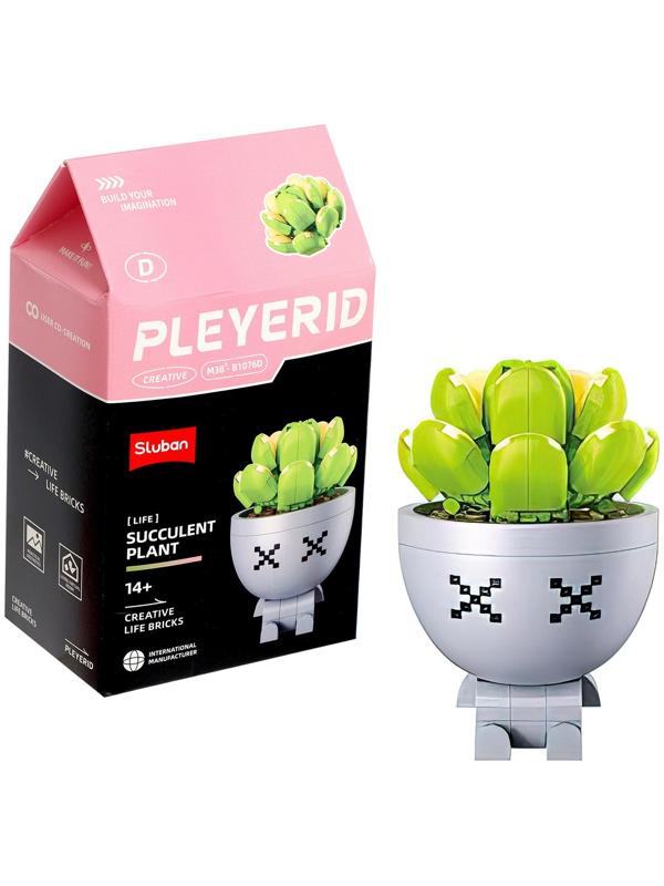 Конструктор «Цветы в горшочке», 6 видов, МИКС