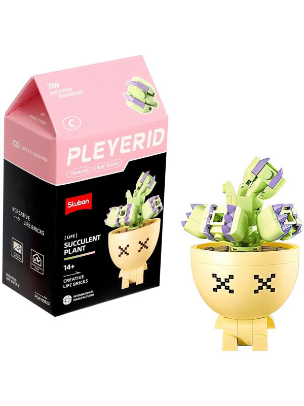 Конструктор «Цветы в горшочке», 6 видов, МИКС