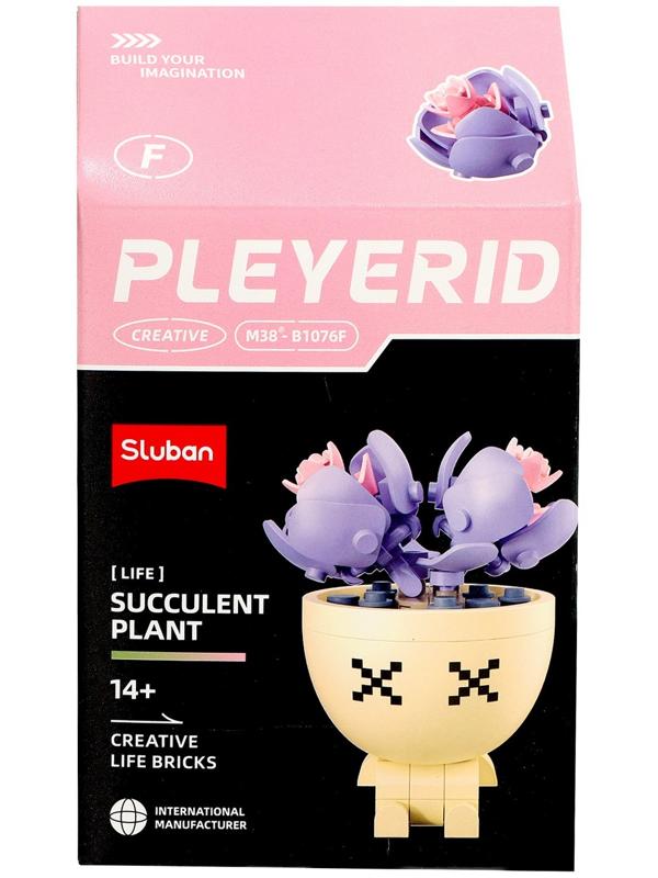 Конструктор «Цветы в горшочке», 6 видов, МИКС