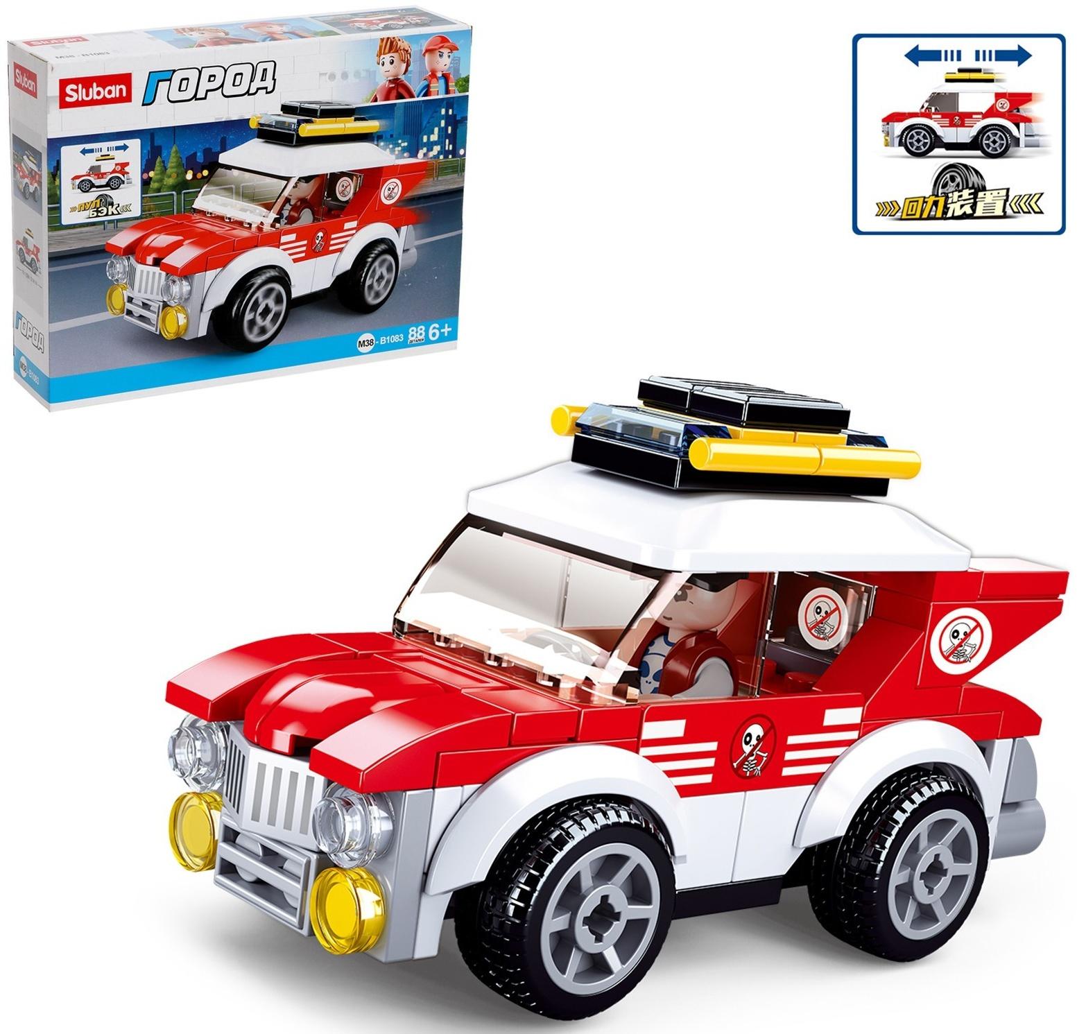 Конструктор Город «Городской автомобиль», 88 деталей