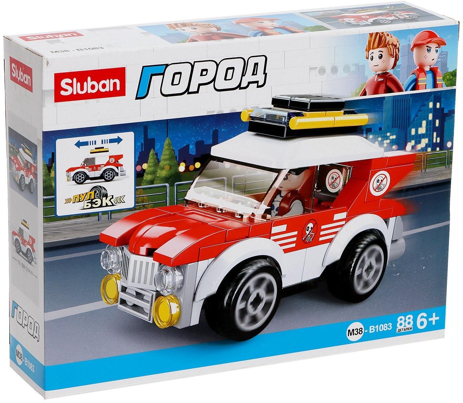 Конструктор Город «Городской автомобиль», 88 деталей