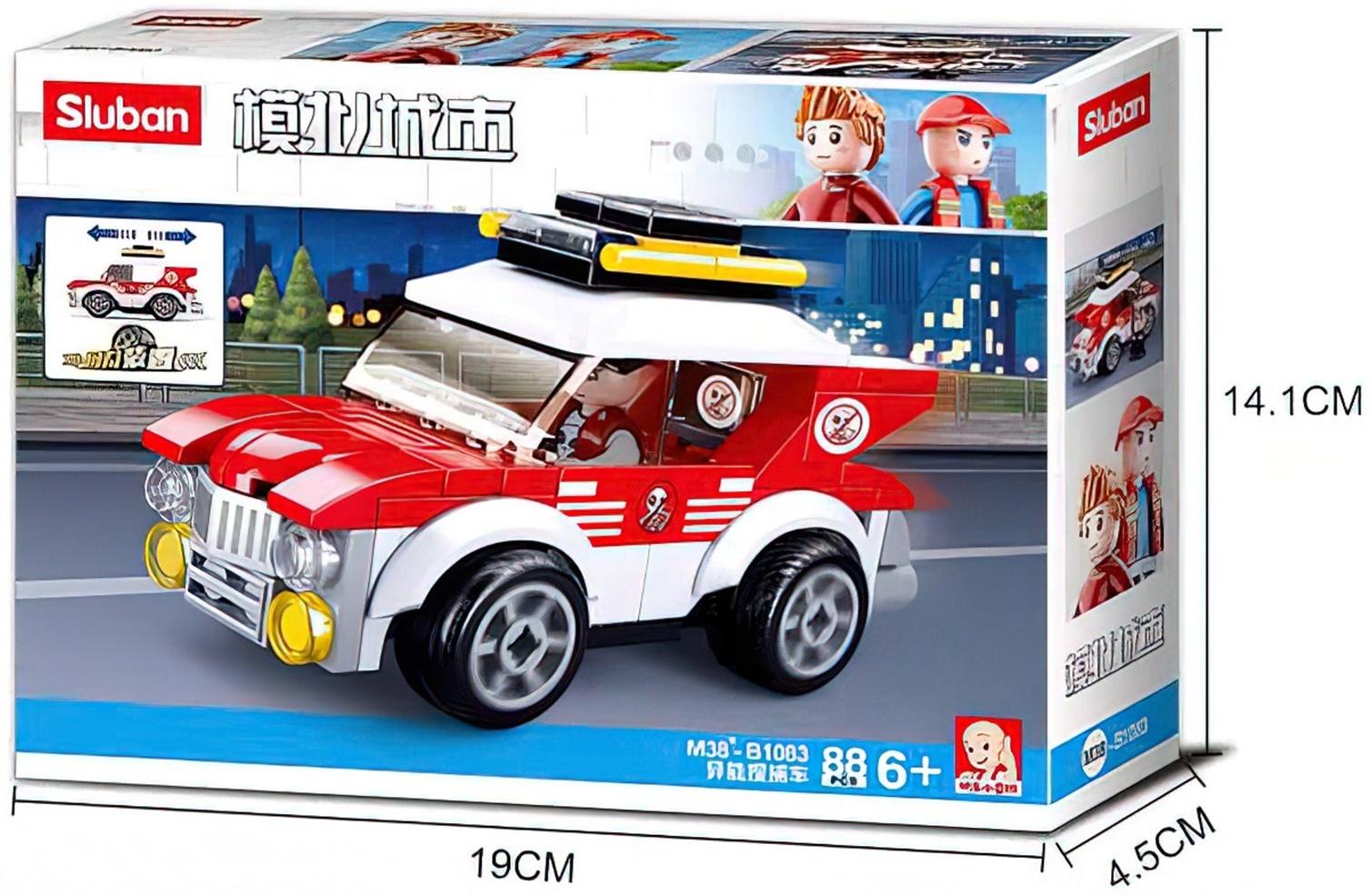 Конструктор Город «Городской автомобиль», 88 деталей