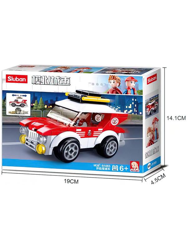 Конструктор Город «Городской автомобиль», 88 деталей