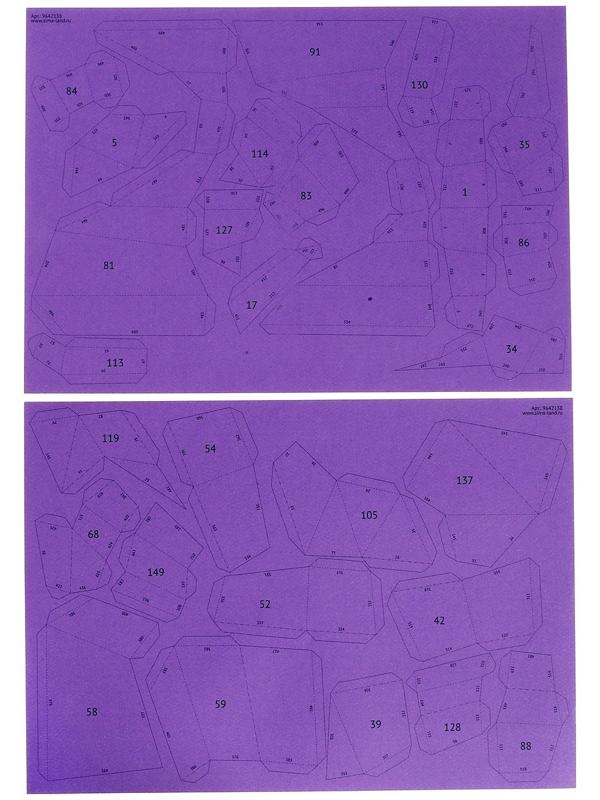 Конструктор полигональный «Дракон», 151 деталь