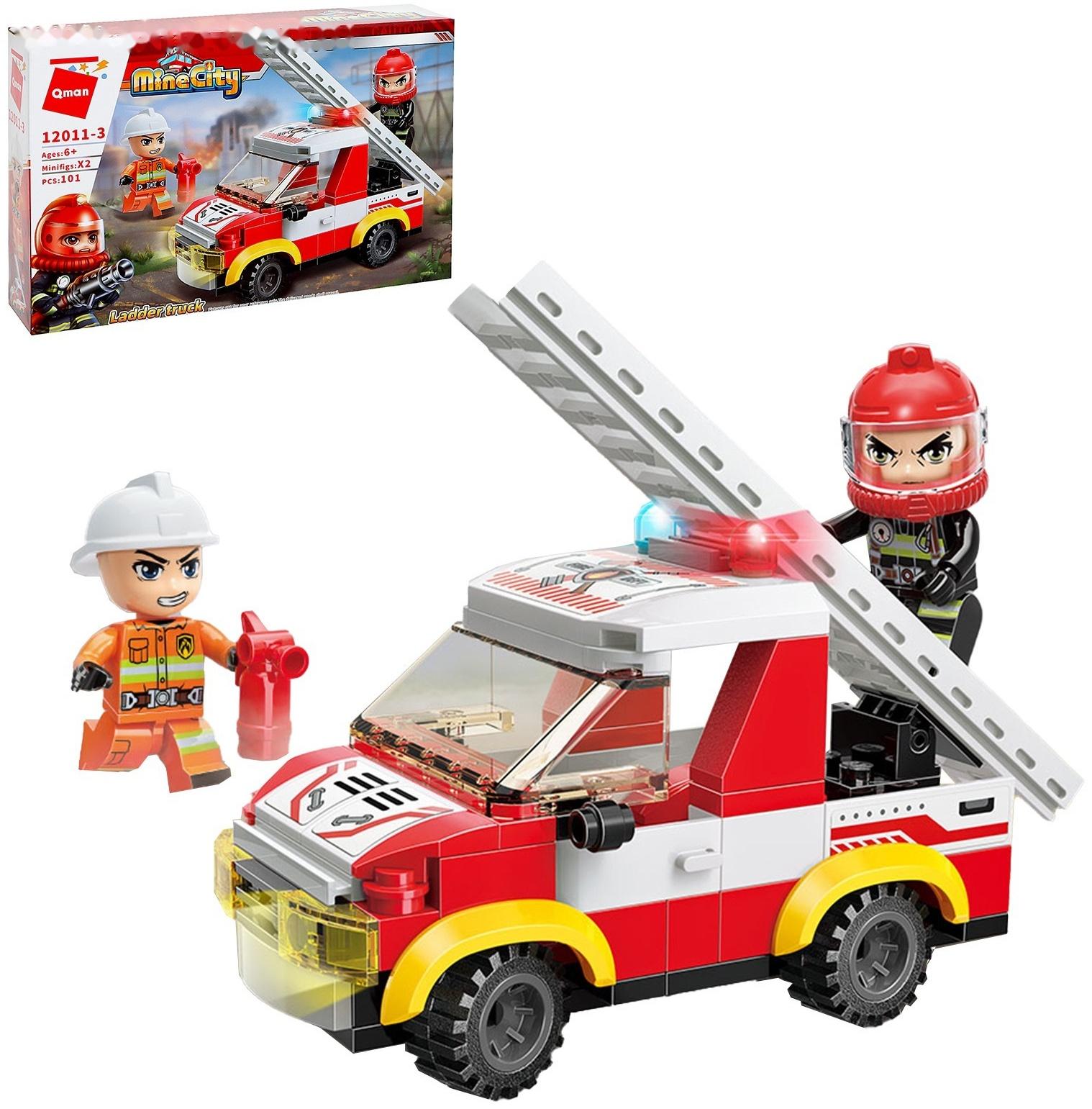 Конструктор Огнеборцы «Пожарная машина», 4 вида, МИКС