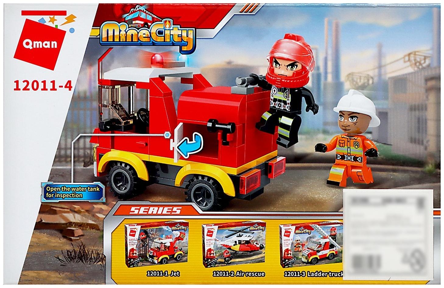 Конструктор Огнеборцы «Пожарная машина», 4 вида, МИКС