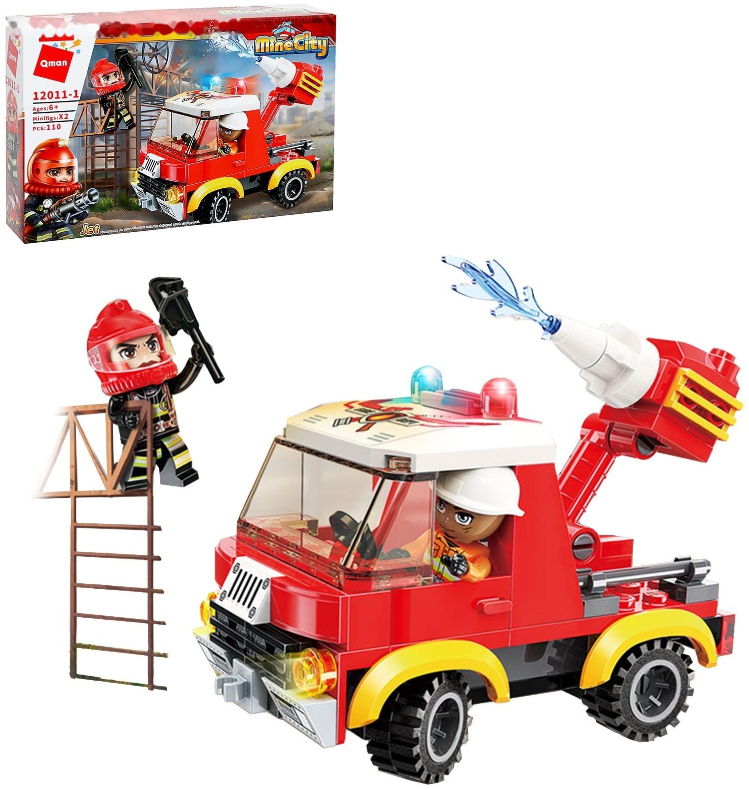 Конструктор Огнеборцы «Пожарная машина», 4 вида, МИКС