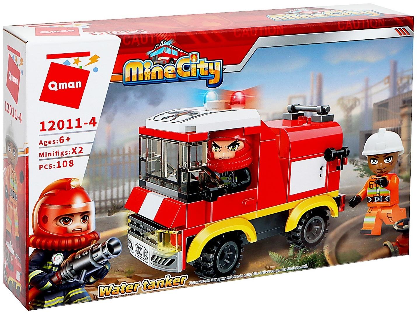 Конструктор Огнеборцы «Пожарная машина», 4 вида, МИКС