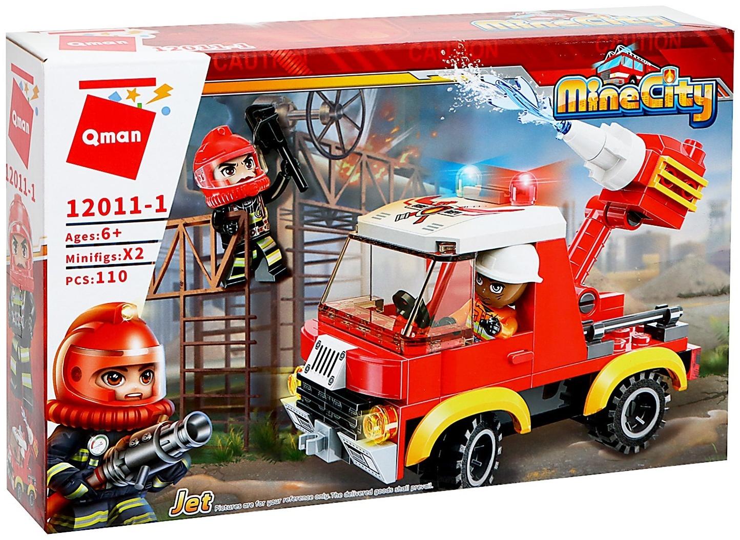 Конструктор Огнеборцы «Пожарная машина», 4 вида, МИКС