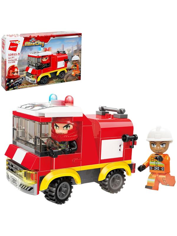 Конструктор Огнеборцы «Пожарная машина», 4 вида, МИКС