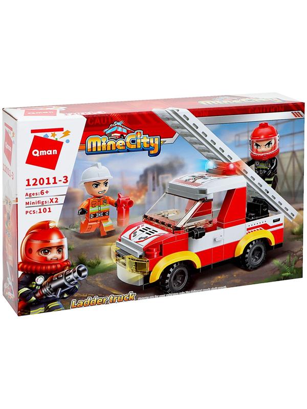 Конструктор Огнеборцы «Пожарная машина», 4 вида, МИКС