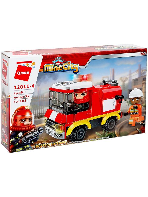 Конструктор Огнеборцы «Пожарная машина», 4 вида, МИКС