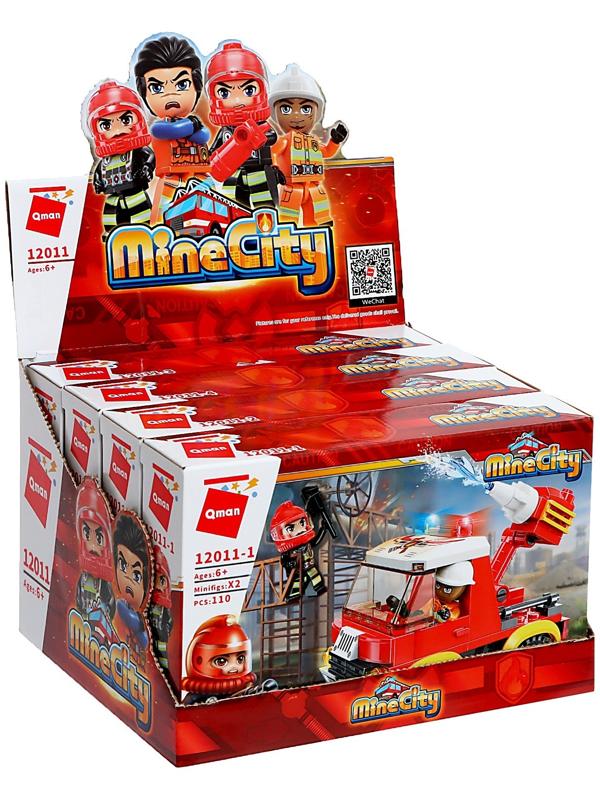 Конструктор Огнеборцы «Пожарная машина», 4 вида, МИКС