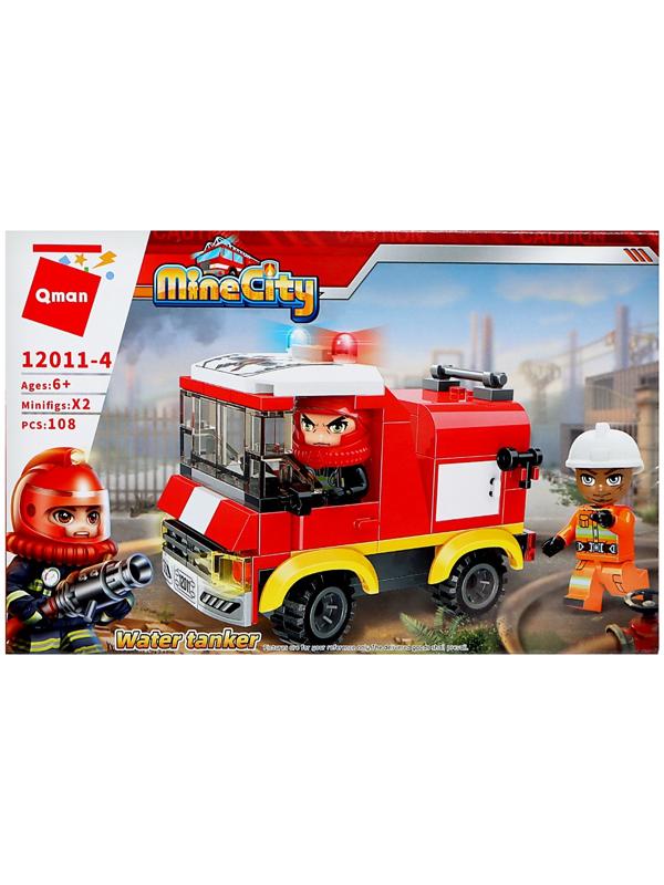 Конструктор Огнеборцы «Пожарная машина», 4 вида, МИКС