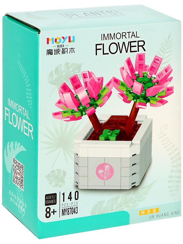 Конструктор Цветы «Милые глазки», 140 деталей