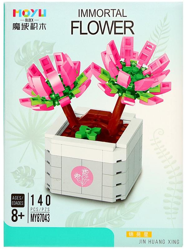 Конструктор Цветы «Милые глазки», 140 деталей