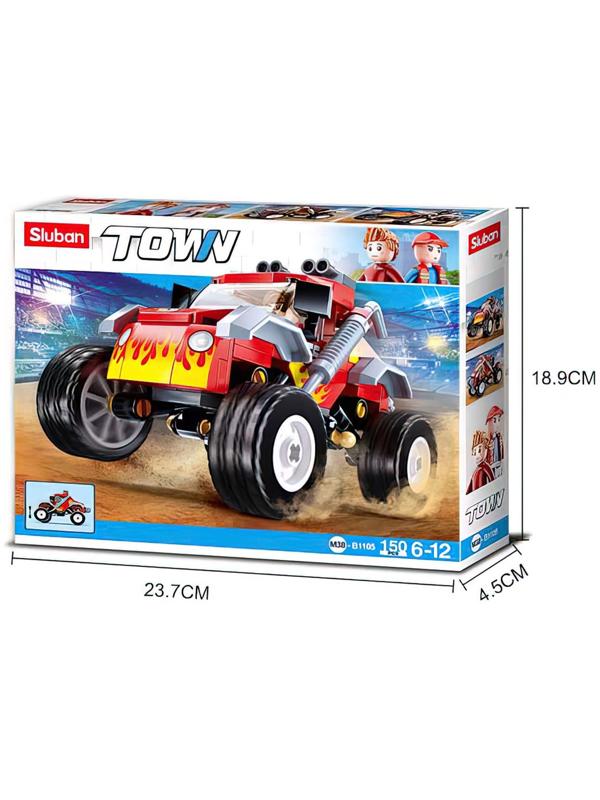 Конструктор Город «Джип бигфут», подвеска, 150 деталей