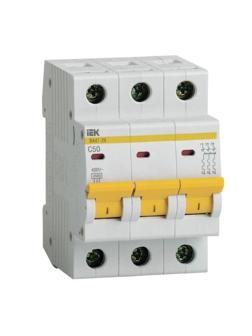 Выключатель автоматический IEK ВА47-29 3п C 50А 4.5кА MVA20-3-050-C