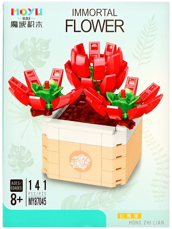 Конструктор Цветы «Огоньки», 141 деталь