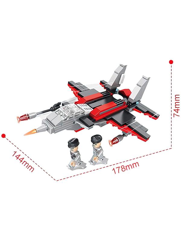 Конструктор Военные «Истребитель», 3 в 1, 181 деталь