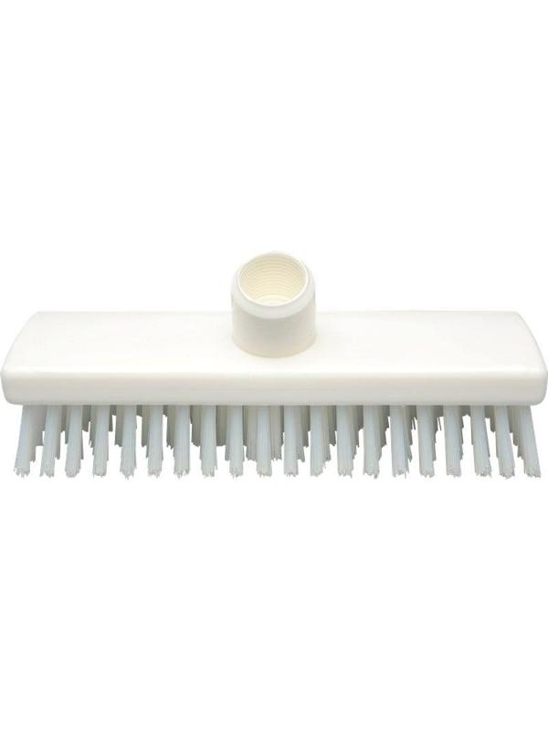 Щетка скраб для пола и поверхностей FBK 225х60мм жесткая белая 22153-1