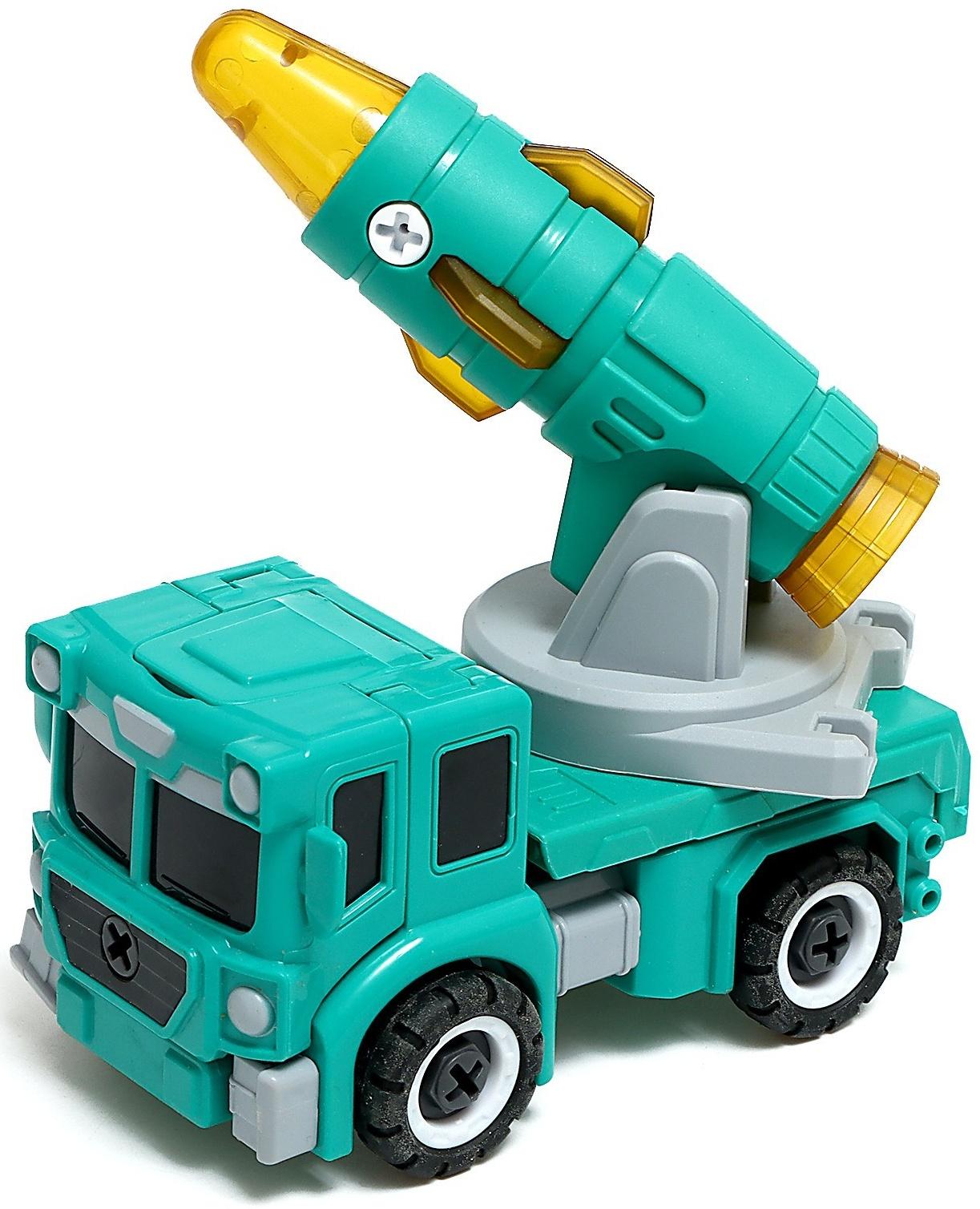 Конструктор винтовой «Военная техника», 2 в 1 робот-машина