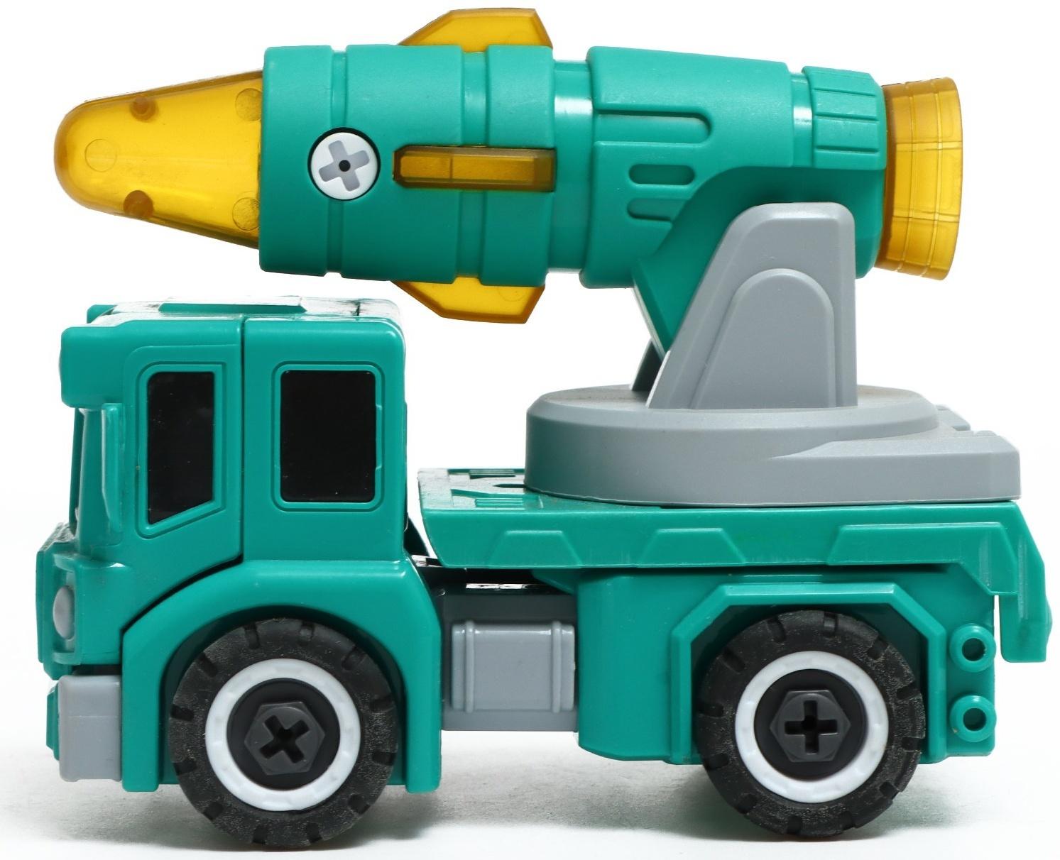 Конструктор винтовой «Военная техника», 2 в 1 робот-машина