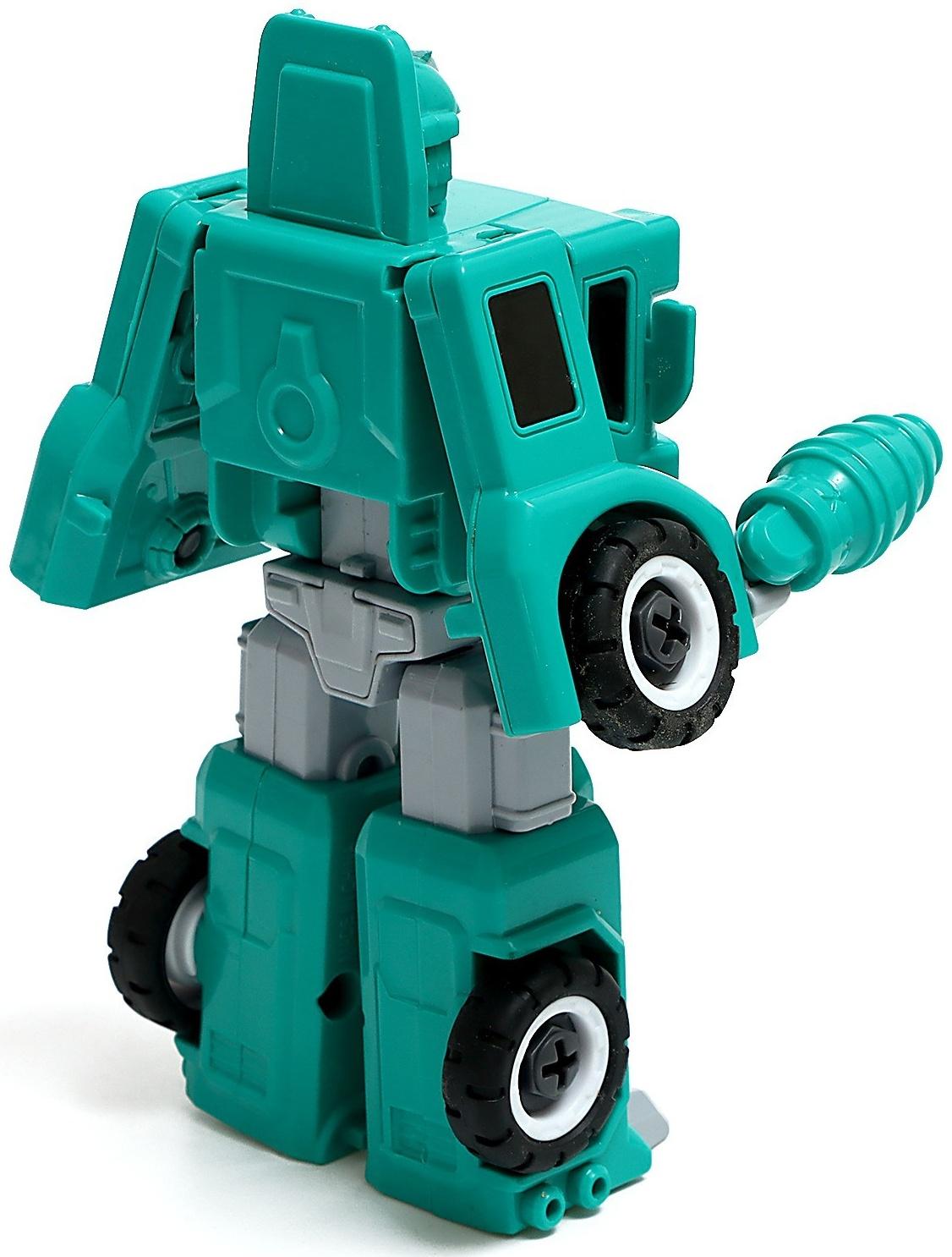 Конструктор винтовой «Военная техника», 2 в 1 робот-машина