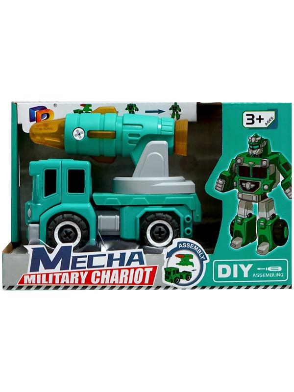 Конструктор винтовой «Военная техника», 2 в 1 робот-машина