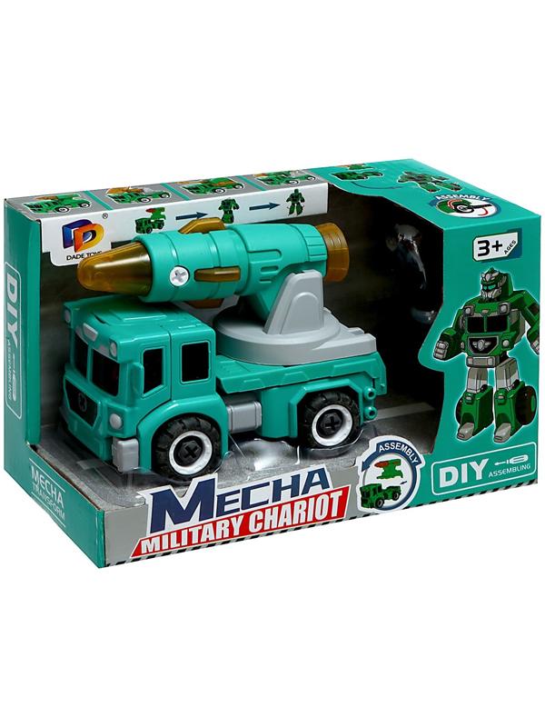 Конструктор винтовой «Военная техника», 2 в 1 робот-машина