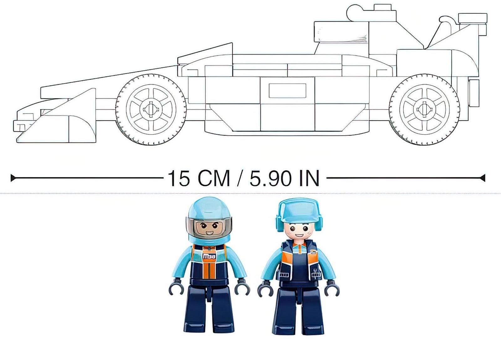 Конструктор Автогонки «Гоночный болид», 210 деталей