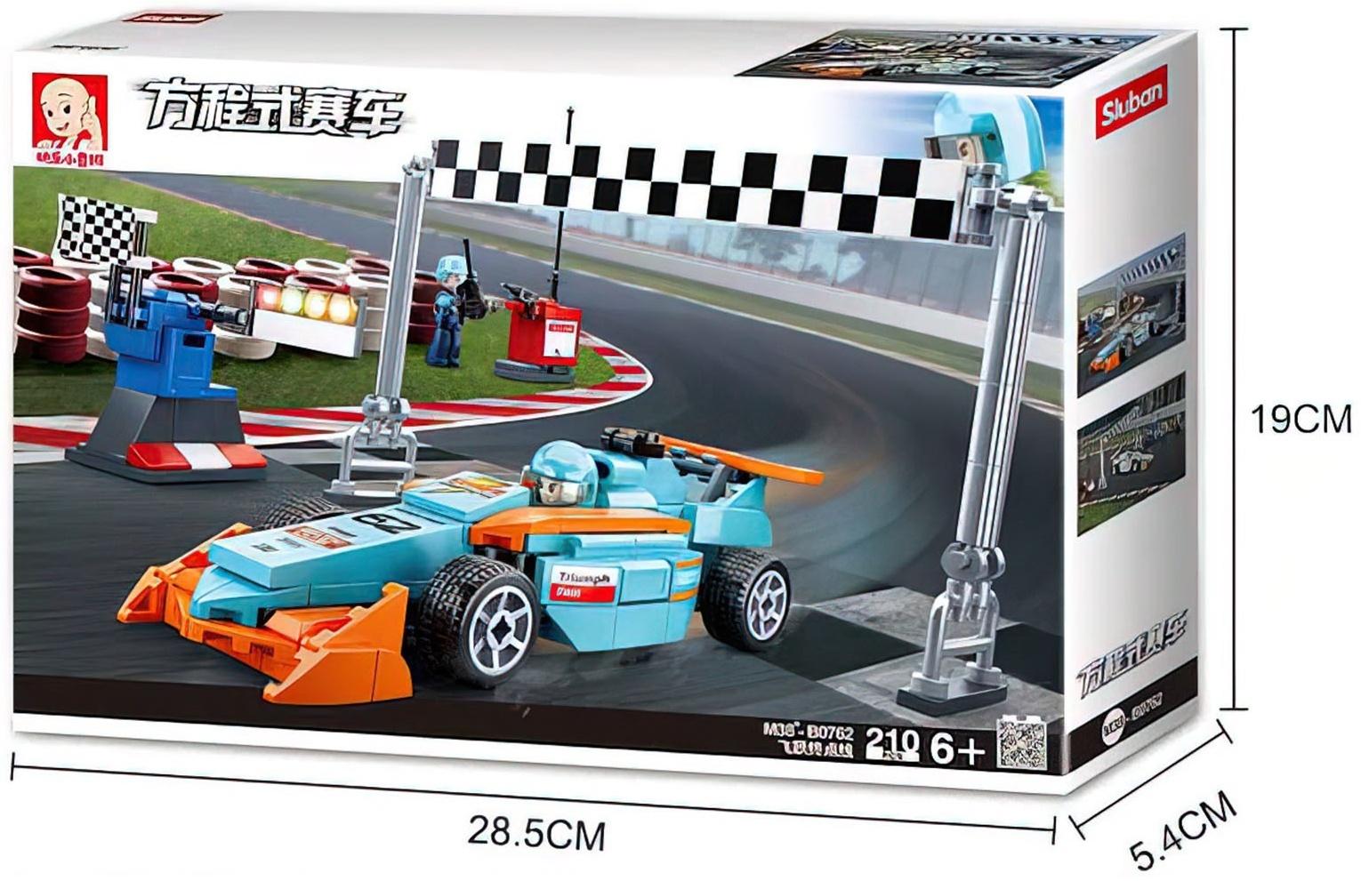 Конструктор Автогонки «Гоночный болид», 210 деталей