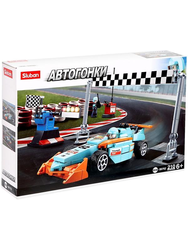 Конструктор Автогонки «Гоночный болид», 210 деталей
