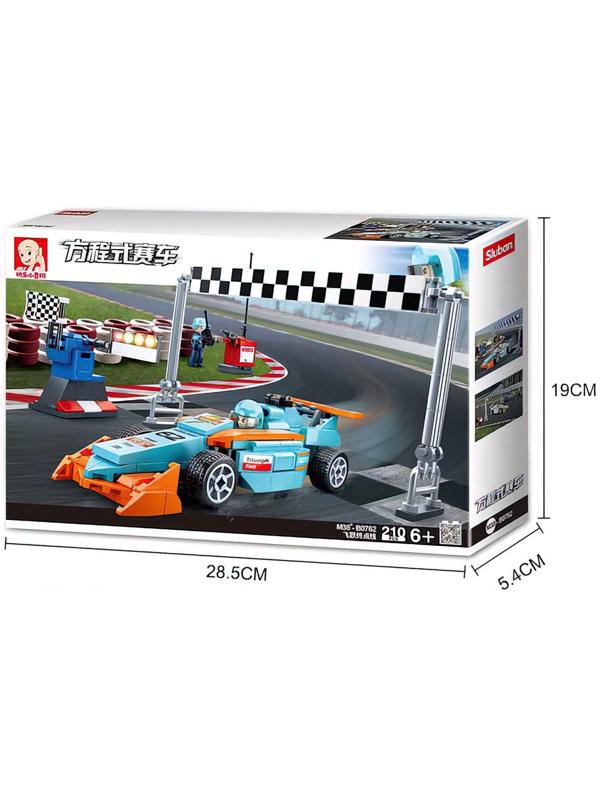 Конструктор Автогонки «Гоночный болид», 210 деталей