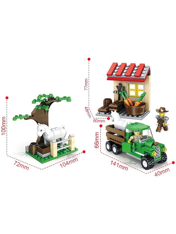 Конструктор Ферма «Конюшня», 247 деталей