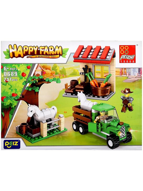 Конструктор Ферма «Конюшня», 247 деталей