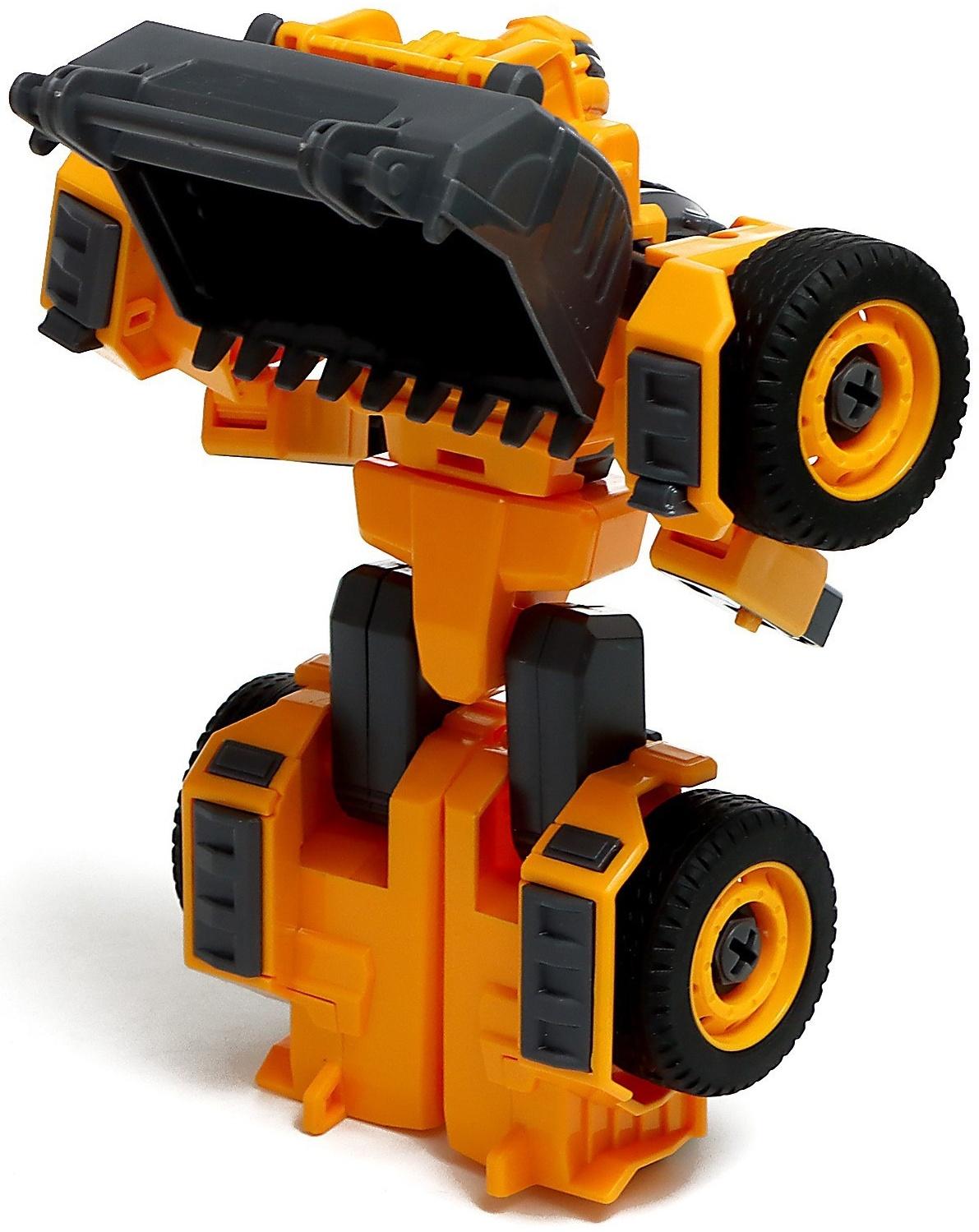 Конструктор винтовой «Погрузчик», 2 в 1 робот-машина