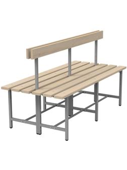 Скамья TI_СТ-5/2 дерев.доска, 1500 мм, рег.опора