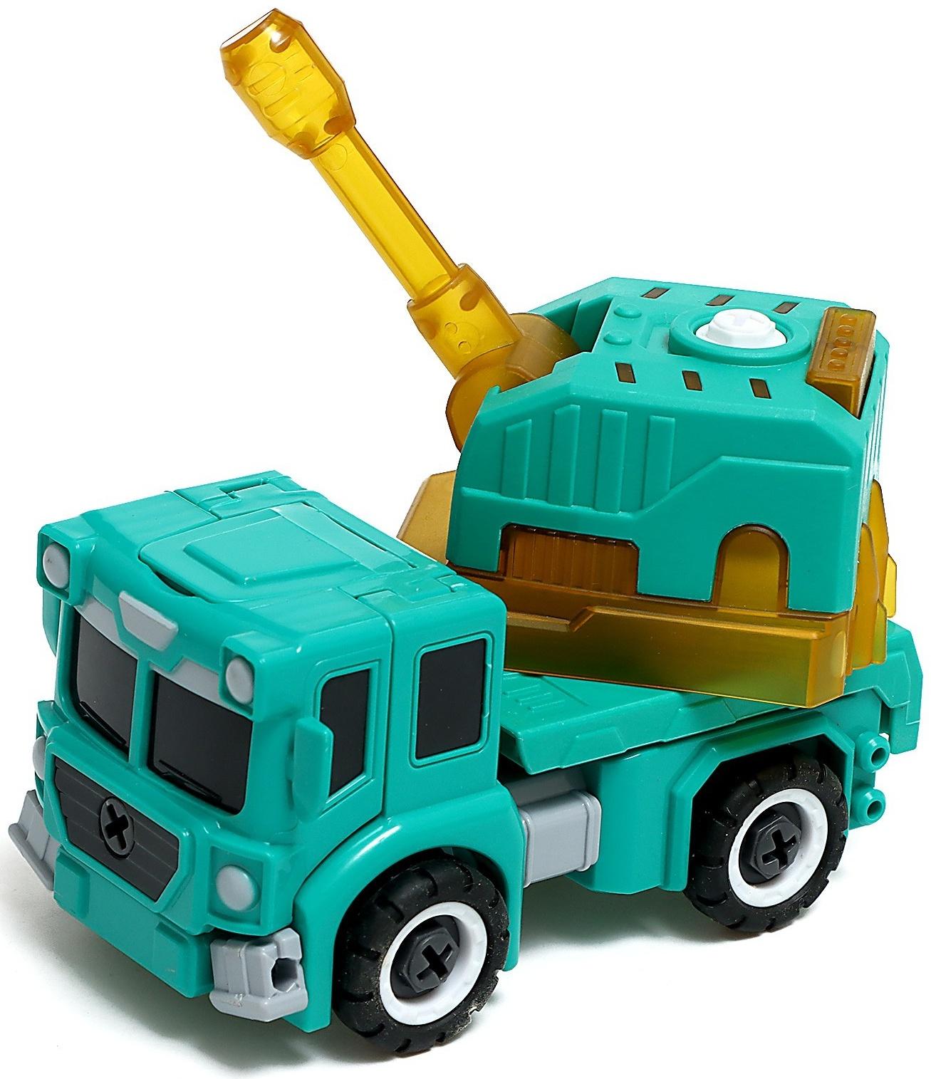 Конструктор винтовой «Военная техника», 2 в 1 робот-машина