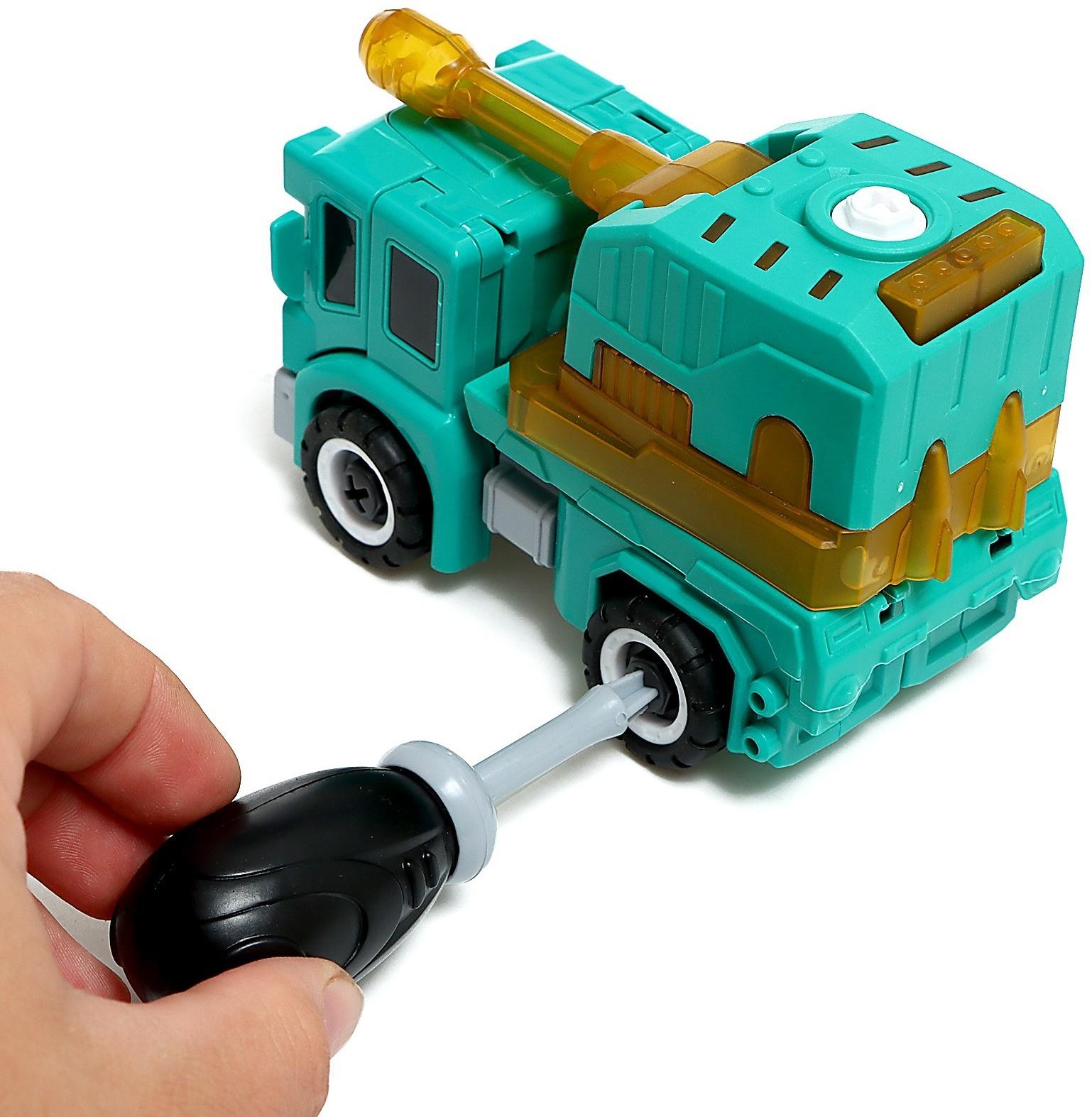 Конструктор винтовой «Военная техника», 2 в 1 робот-машина