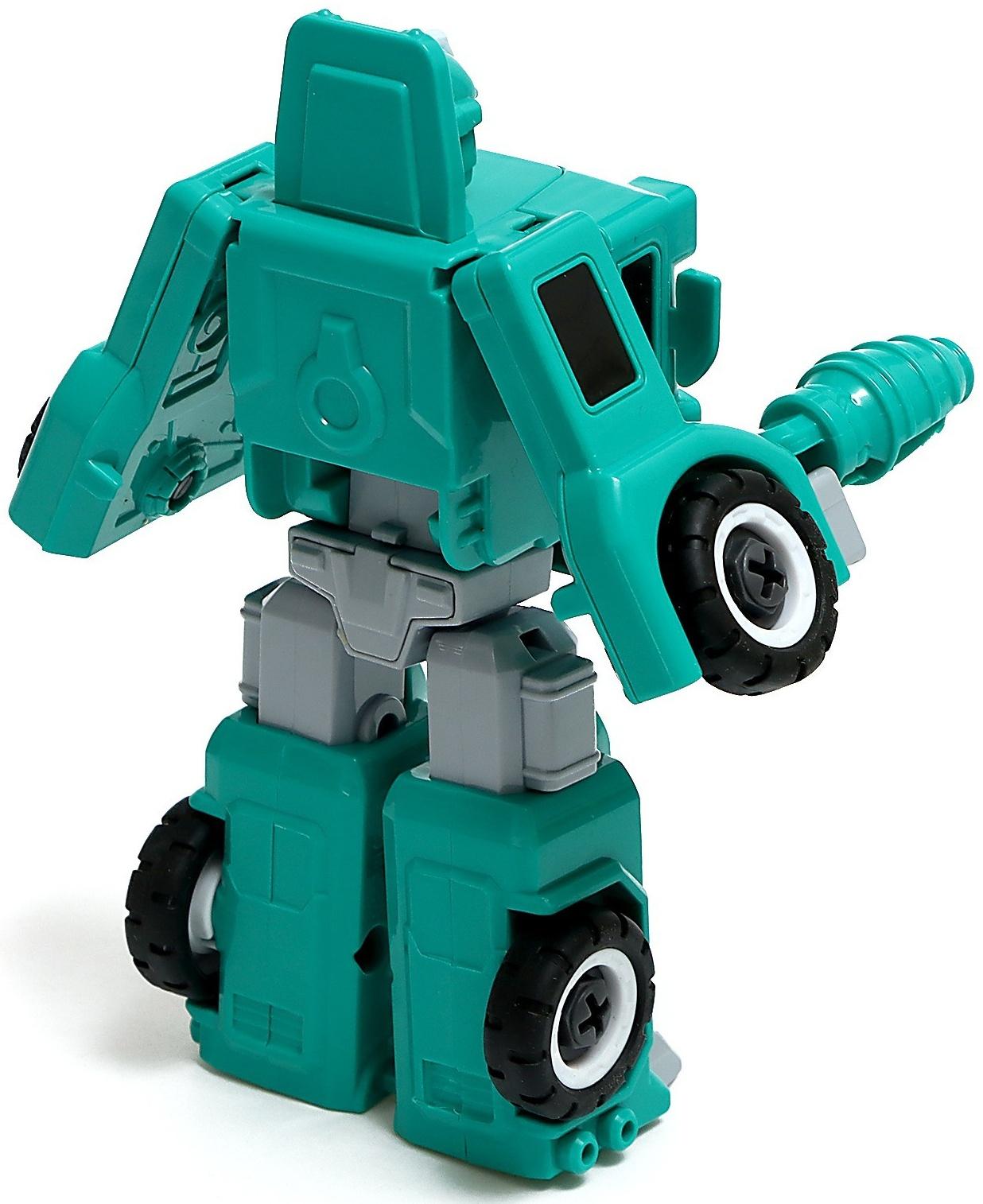 Конструктор винтовой «Военная техника», 2 в 1 робот-машина