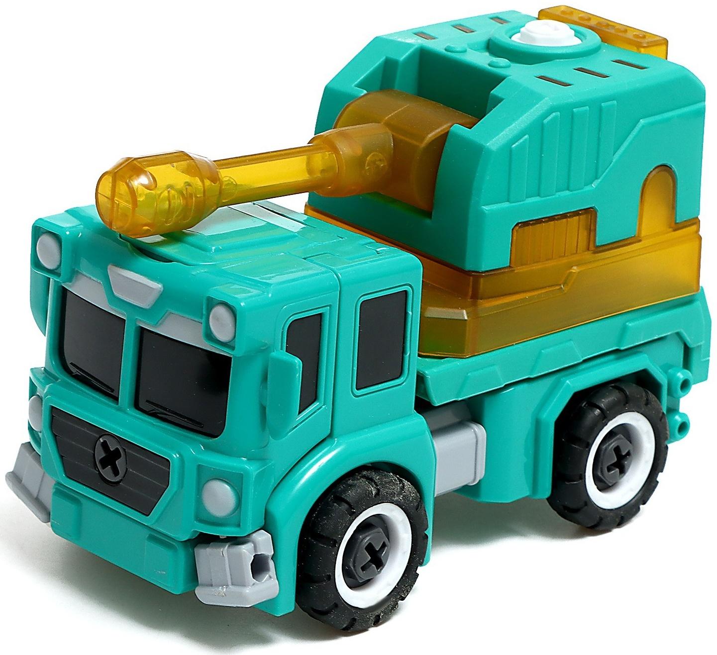 Конструктор винтовой «Военная техника», 2 в 1 робот-машина